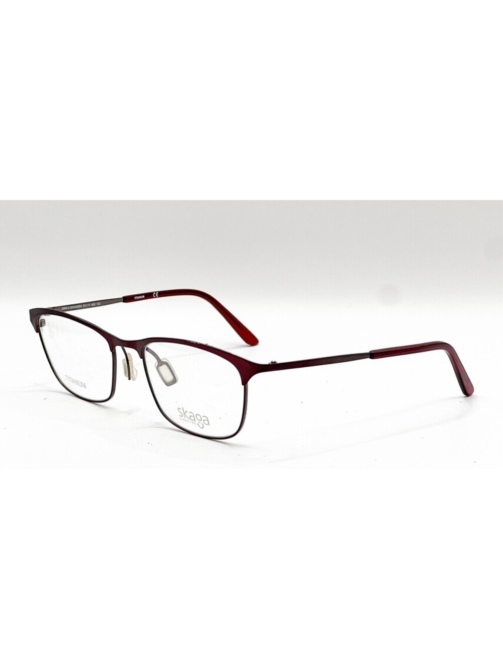 Skaga 2595-U Skansen 405 Burgundy Rectangle Authentic Eyeglass Frames 51-17